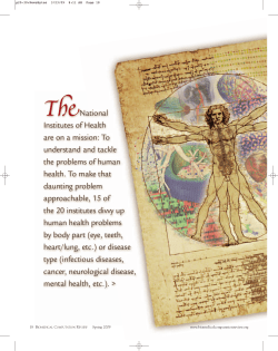 ThENational Institutes of Health are on a mission: To understand