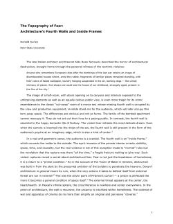 Architecture`s Fourth Walls - Boundary Language: A Critical System