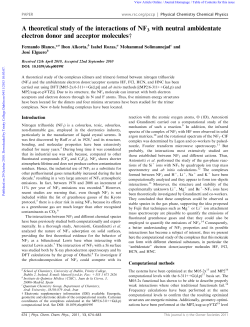 A theoretical study of the interactions of NF3 with neutral