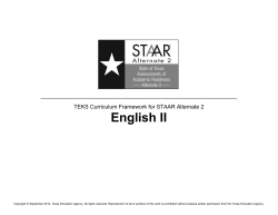 English II - Texas Student Data System
