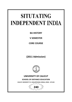 Situtating independent india
