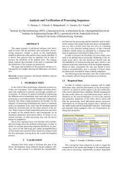 Analysis and Verification of Processing Sequences