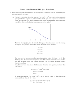 Math 2250 HW #11 Solutions