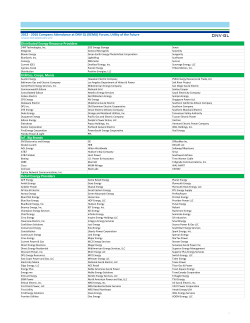 2012 - 2016 Company Attendance at DNV GL (KEMA) Forum, Utility of