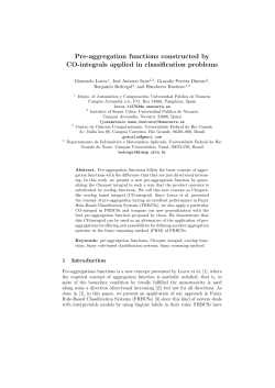 Pre-aggregation functions constructed by CO