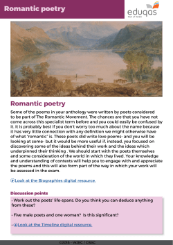 Romantic poetry