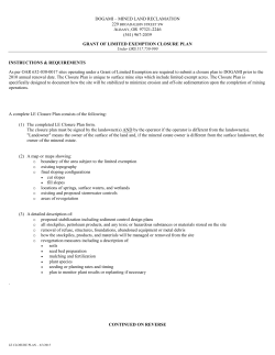 OP__ Application - Oregon Department of Geology and Mineral