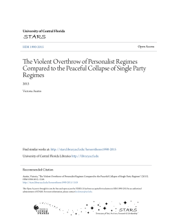 The Violent Overthrow of Personalist Regimes Compared