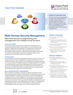 Multi-Domain Security Management