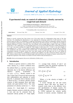 Experimental Study on Control of Sedimentary Density Current by