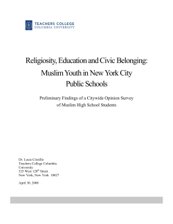Muslim - Teachers College Columbia University