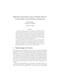 Inferring Conservation Laws in Particle Physics: A Case Study in the