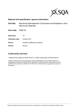 Monitoring Reinstatement of Sub-base and Roadbase in Non