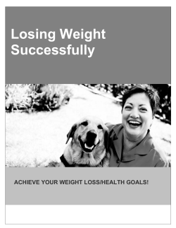 Losing Weight Successfully