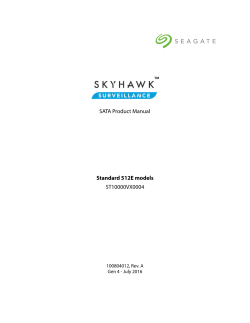 Standard 512E models ST10000VX0004 SATA Product Manual