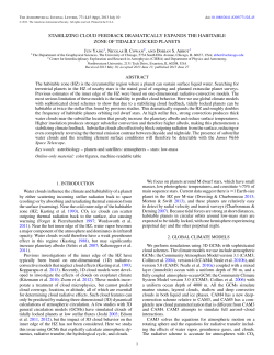 stabilizing cloud feedback dramatically expands the habitable zone