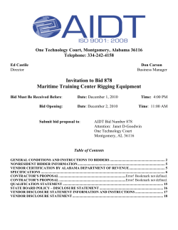 Bid 878-Maritime Training Center Rigging Equipment