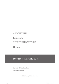 APOCALYPTIC Patterns in TWENTIETH