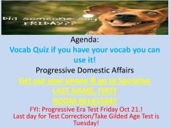 Domestic Affairs PPT