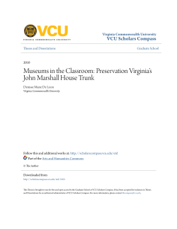 Preservation Virginia`s John Marshall House Trunk