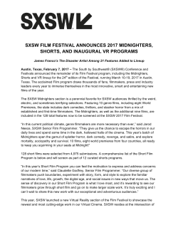 2017 SXSW MIDNIGHTERS, SHORTS, VR RELEASE FINAL