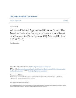 A House Divided Against Itself Cannot Stand