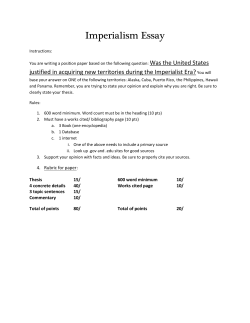 Imperialism Essay
