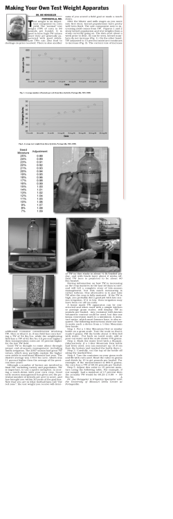Making Your Own Test Weight Apparatus