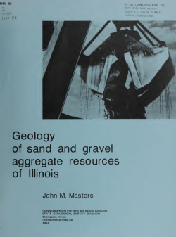 Geology of sand and gravel aggregate