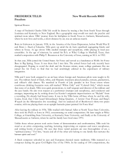 FREDERICK TILLIS New World Records 80455 Freedom