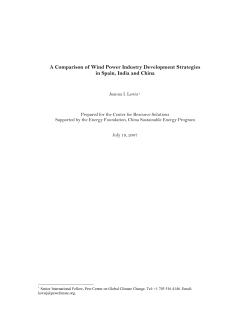 A Comparison of Wind Power Industry Development Strategies in
