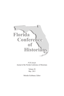 Volume 20, 2013 - Florida Conference of Historians