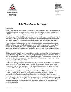 Child Abuse Prevention Policy