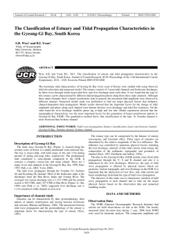 The Classification of Estuary and Tidal Propagation Characteristics