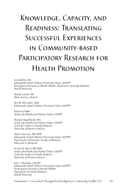 Knowledge, Capacity, and Readiness: Translating