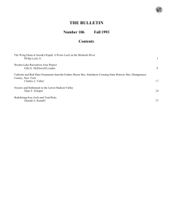the bulletin - New York Archaeology