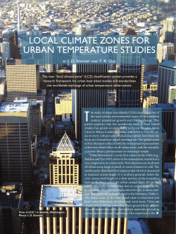local climate zones for urban temperature studies