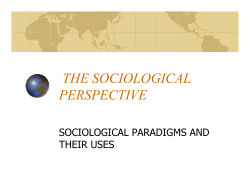 the sociological perspective