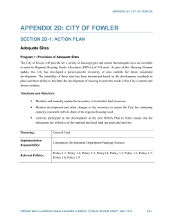 appendix 2d: city of fowler - Fresno Council of Governments