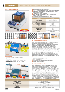 S SHAKERS Conical Tube 15ml/50ml, Wrist Action