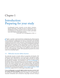 Introduction: Preparing for your study