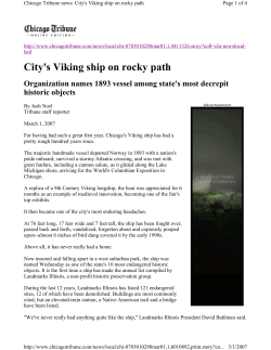 City`s Viking ship on rocky path