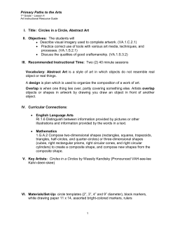 Primary Paths to the Arts