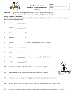 More Conversion Practice