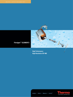 Finnigan&trade; ELEMENT2 - SEASTAR CHEMICALS Inc.