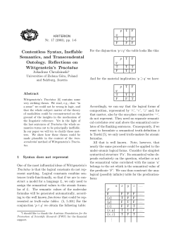 Contentless Syntax, Ineffable Semantics, and Transcendental