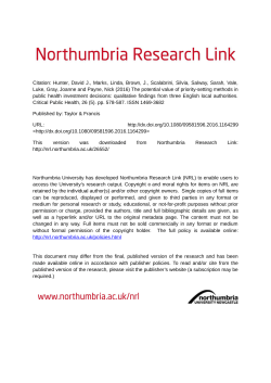 Citation: Hunter, David J., Marks, Linda, Brown, J
