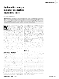 Systematic changes in paper properties caused by fines