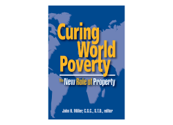 Curing World Poverty: The New Role of Property