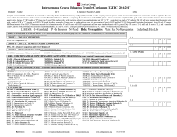 Intersegmental General Education Transfer